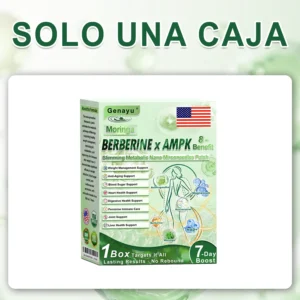 𝐆𝐞𝐧𝐚𝐲𝐮® Parche de Microagujas Nano Avanzado 10 en 1 con Moringa, Berberina y NAD+(𝐒𝐨𝐥𝐨 𝐮𝐧𝐚 𝐯𝐞𝐳 𝐚𝐥 𝐝í𝐚, 𝐜𝐚𝐦𝐛𝐢𝐨𝐬 𝐯𝐢𝐬𝐢𝐛𝐥𝐞𝐬 𝐞𝐧 𝟕 𝐝í𝐚𝐬) 𝐏𝐚𝐫𝐚 𝐨𝐛𝐞𝐬𝐢𝐝𝐚𝐝, 𝐏𝐈𝐄𝐋 𝐅𝐋𝐎́𝐂𝐈𝐃𝐀, 𝐝𝐢𝐚𝐛𝐞𝐭𝐞𝐬, 𝐚𝐩𝐧𝐞𝐚 𝐝𝐞𝐥 𝐬𝐮𝐞ñ𝐨, 𝐩𝐫𝐨𝐛𝐥𝐞𝐦𝐚𝐬 𝐚𝐫𝐭𝐢𝐜𝐮𝐥𝐚𝐫𝐞𝐬 𝐲 𝐦á𝐬
